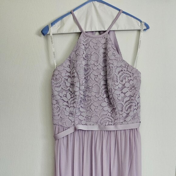 Open Back Lace and Mesh Bridesmaid Dress - Iris - Picture 1 of 5